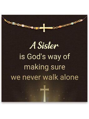 Inspirational Christian Jewelry for Women, Cross Bracelet, Baptism